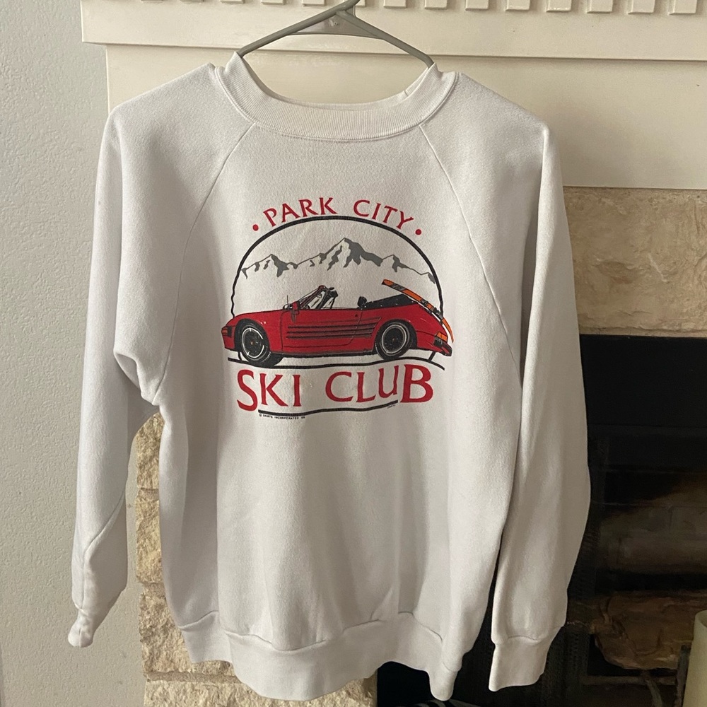 Vintage Ski Club Park City Porsche sweatshirt